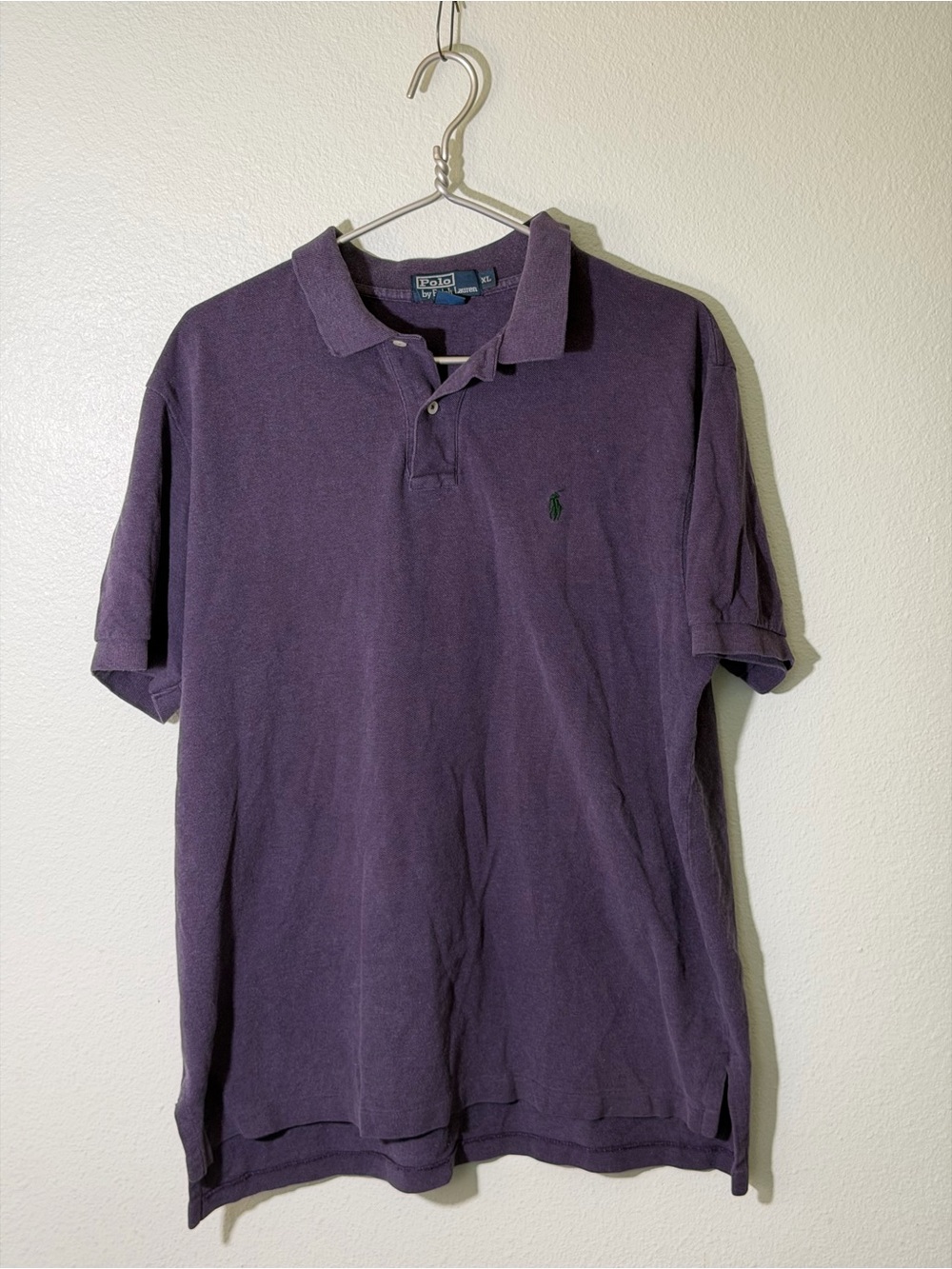Polo Ralph Lauren Men’s XL Purple Cotton Pique Short Sleeve Pony Logo Polo Shirt